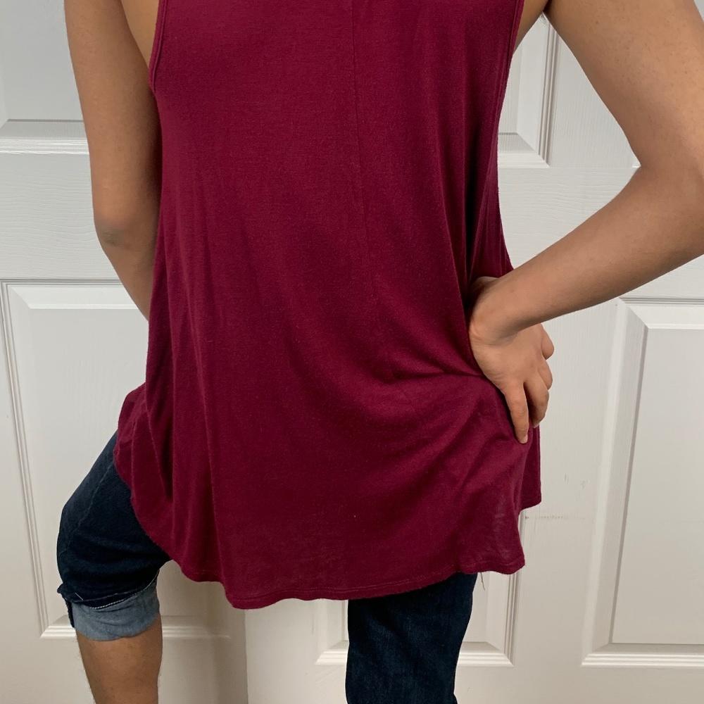 Long Red Summer Tank - Picture 4 of 4